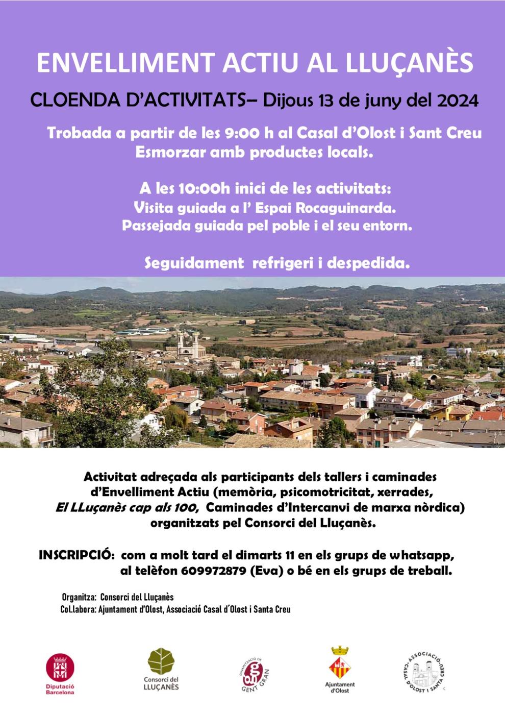 Cloenda d'activitats d'Envelliment Actiu al Lluçanès
